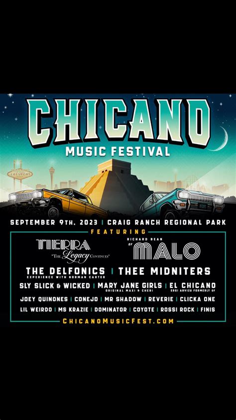 Limited available, secure your spot today. . Chicano music festival 2023
